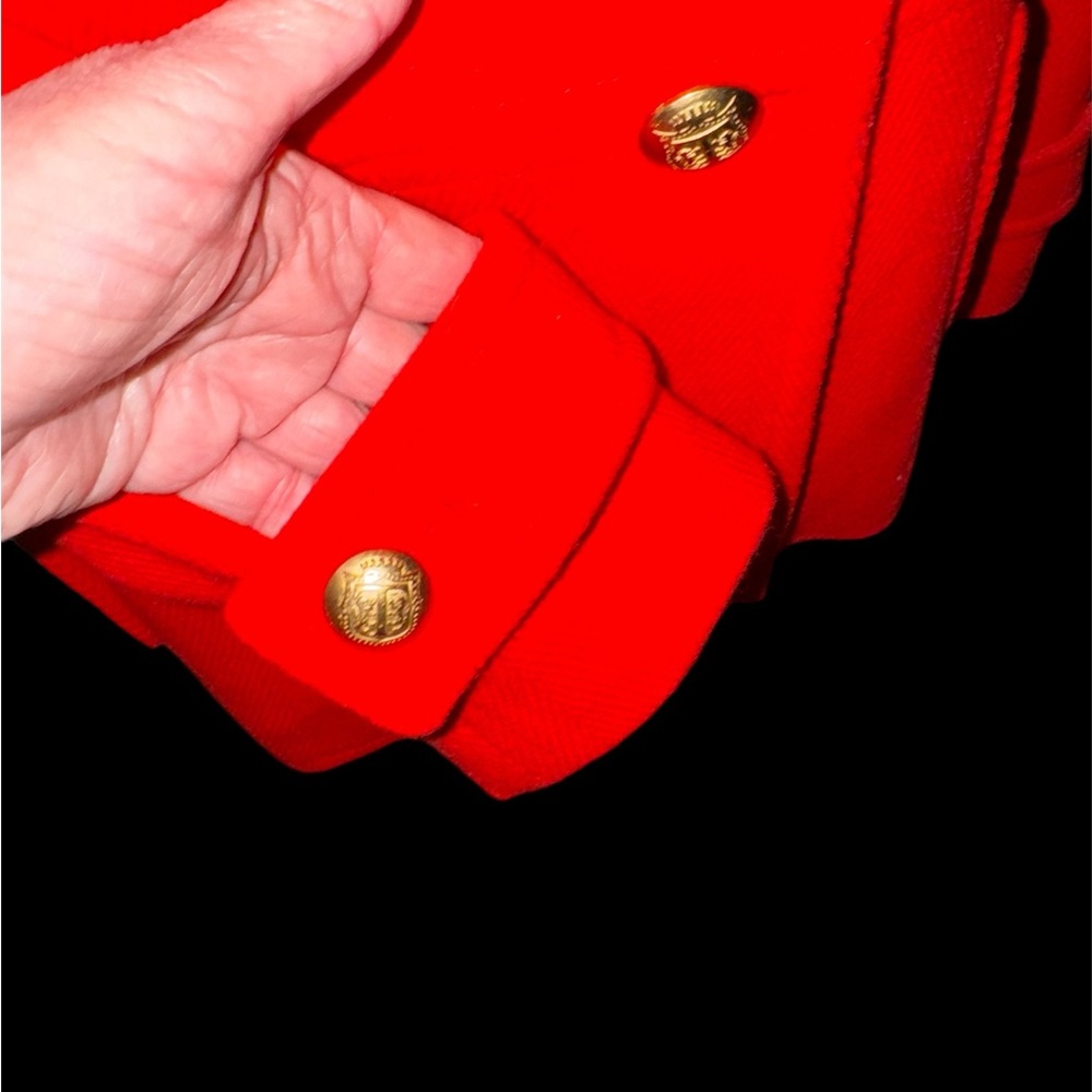 Beautiful red mid-weight Talbots jacket. Exceptional Used Condition, size 16. - Picture 3 of 12